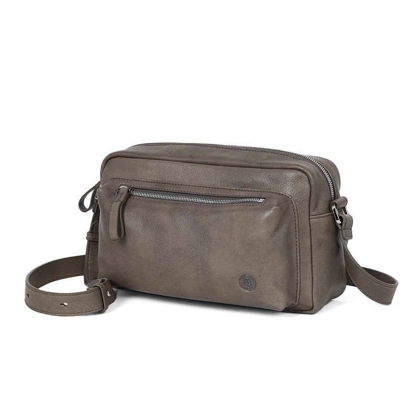 Genuine Leather Box Bag – Women’s Shoulder & Crossbody Bag, Large Capacity