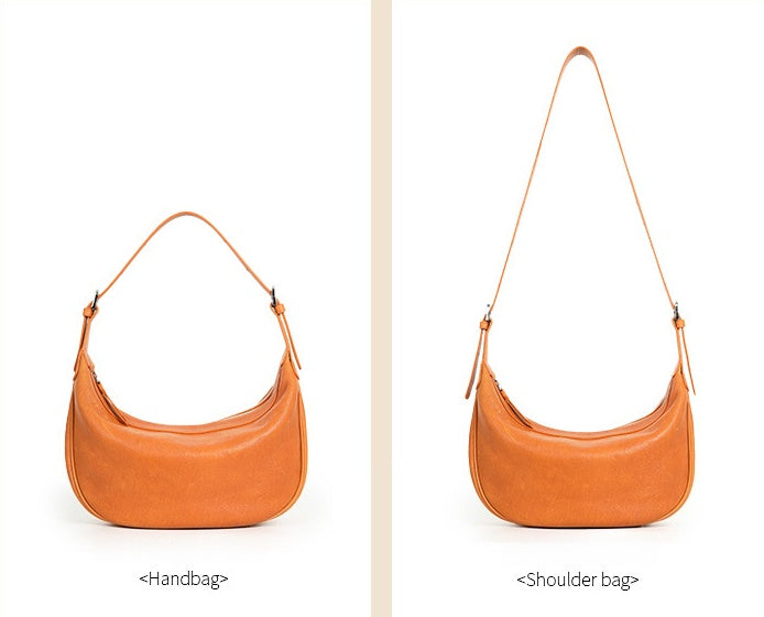 Premium Leather Crescent Bag – Handbag & Shoulder Bag for Women