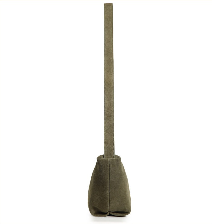 Winter Premium Leather Crescent Bag – Handbag & Crossbody for Women