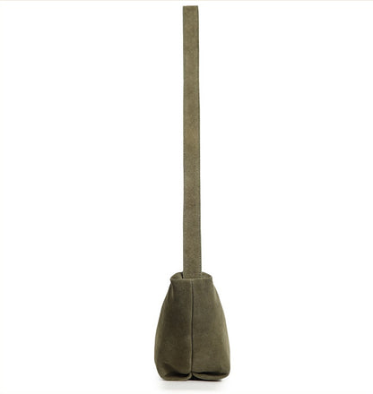 Winter Premium Leather Crescent Bag – Handbag & Crossbody for Women