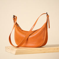 Premium Leather Crescent Bag – Handbag & Shoulder Bag for Women