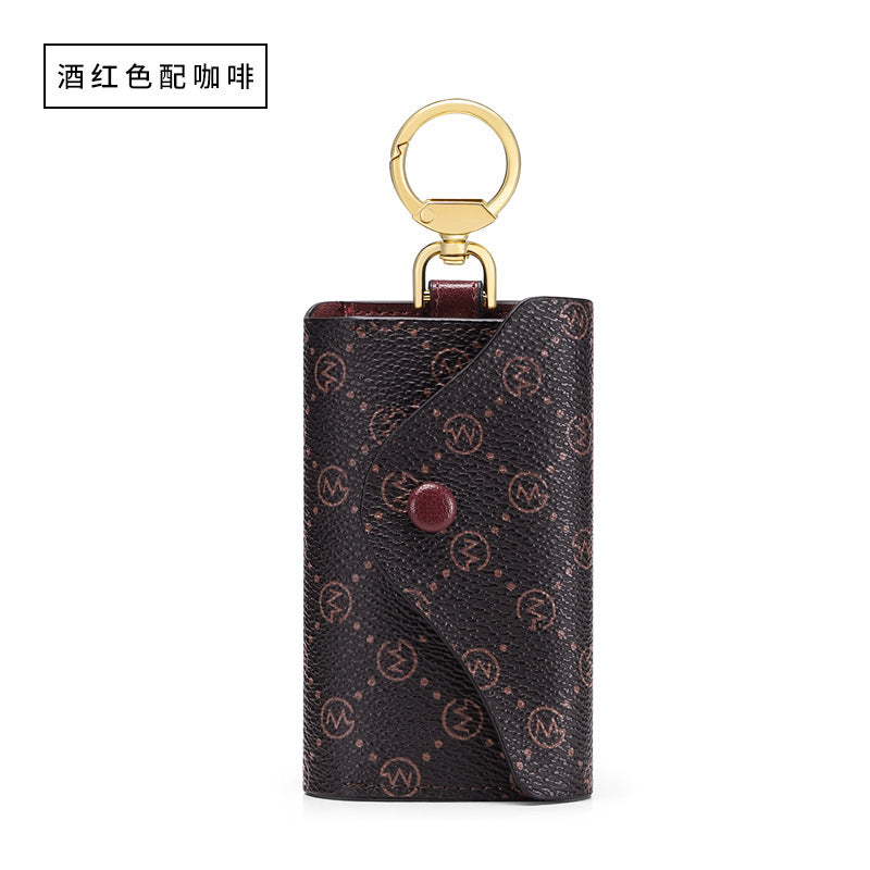 Women’s Fashion Key Holder Wallet – Compact Card and Key Case