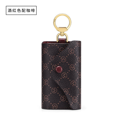 Women’s Fashion Key Holder Wallet – Compact Card and Key Case