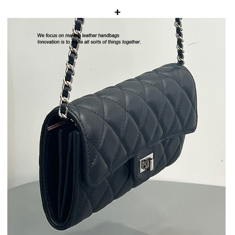 Small Leather Crossbody Bag Women Chain Phone Bag