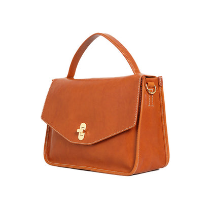 Women’s Leather Vintage Messenger Bag – Handbag & Crossbody