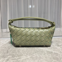 2025春季新款编织真皮手拎饭盒包小众设计简约跨境单肩斜挎女包包