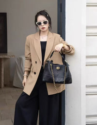 Women’s Color Block Suede Hobo Bag – Handbag, Shoulder & Crossbody