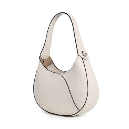 Genuine Leather Crescent Bag – Minimalist Crossbody & Shoulder Bag