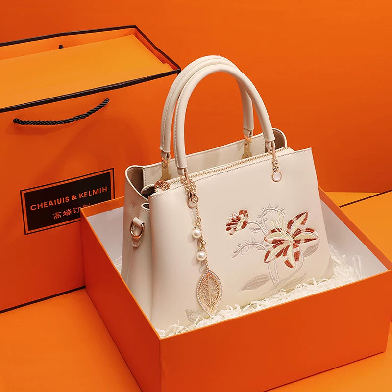 Embroidered Women’s Handbag – Perfect Birthday & Wedding Gift Bag