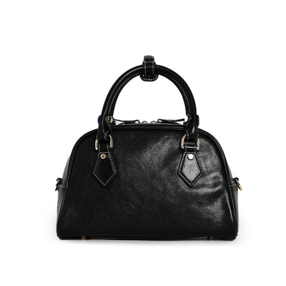 Genuine Leather Handbag – Minimalist Shoulder & Crossbody Bag