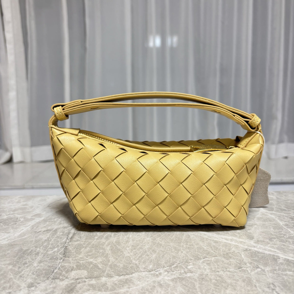 2025春季新款编织真皮手拎饭盒包小众设计简约跨境单肩斜挎女包包