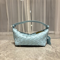 2025春季新款编织真皮手拎饭盒包小众设计简约跨境单肩斜挎女包包