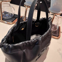 Vintage Cowhide Arch Tote Bag Women Shoulder Handbag Crossbody