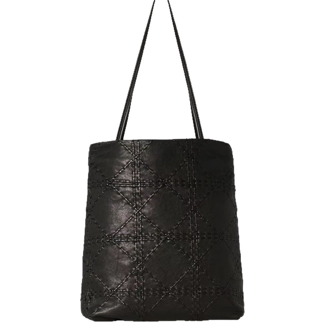 Women’s Chic Leather Bucket Bag – Small Elegant Crossbody Purse