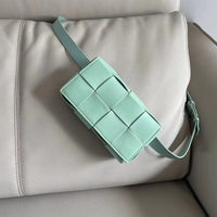 Woven Envelope Crossbody Bag – Small Square Handbag