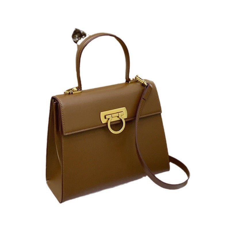 Women’s Leather Horseshoe Buckle Bag – Handbag, Shoulder & Crossbody