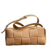 Women’s Woven Leather Waist Bag – Small Crossbody Chest Bag