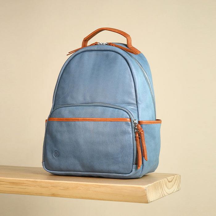 Genuine Leather Backpack – Travel & Laptop Bag