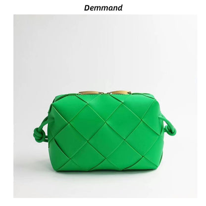 Women’s Quilted Leather Camera Bag – Handbag & Crossbody