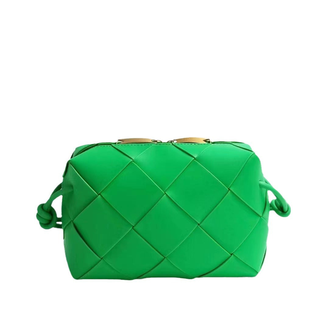 Women’s Quilted Leather Camera Bag – Handbag & Crossbody