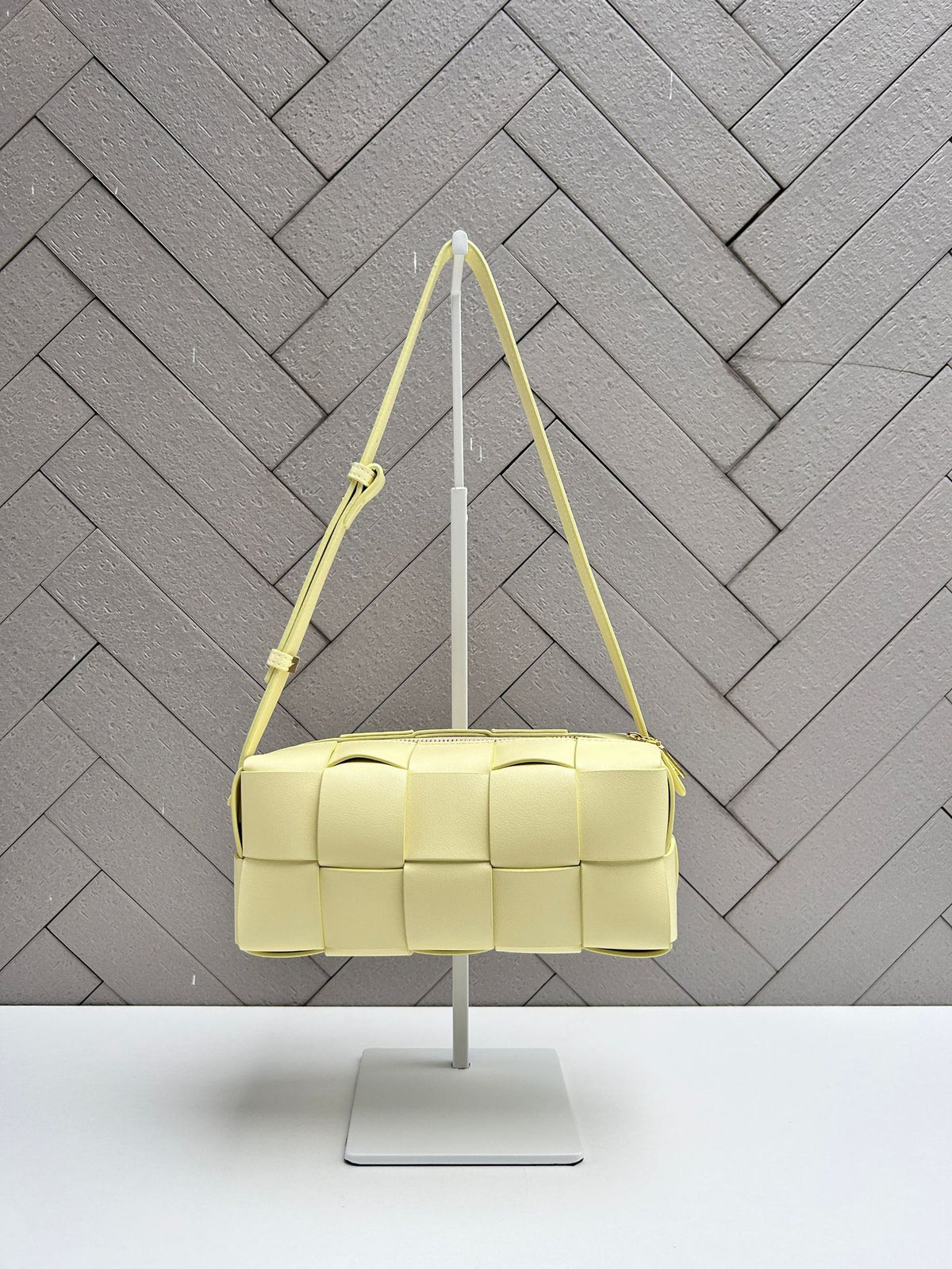 Women’s Leather Woven Mini Pillow Bag – Handbag, Shoulder & Crossbody