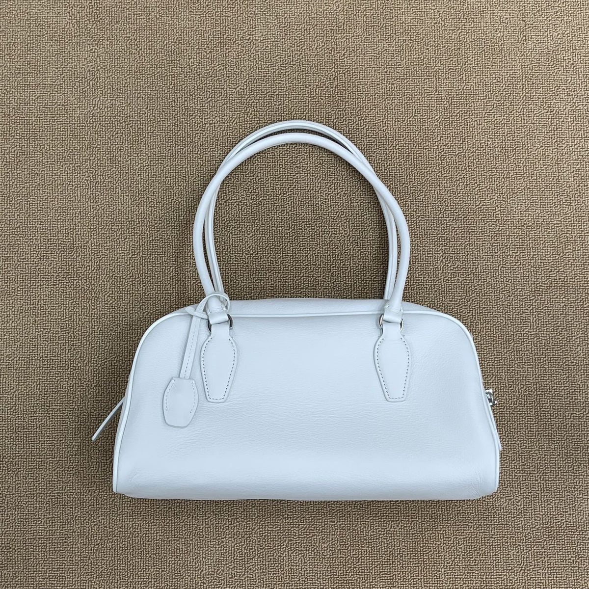 Women’s Leather Bowling Bag – Large Boston Shoulder & Crossbody Bag