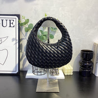 Women’s Woven Leather Round Bag – Handcrafted Handbag & Crossbody