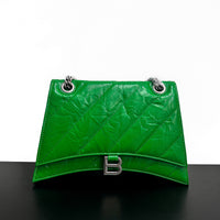 Women’s Quilted Leather Hourglass Bag – Chain Shoulder & Crossbody