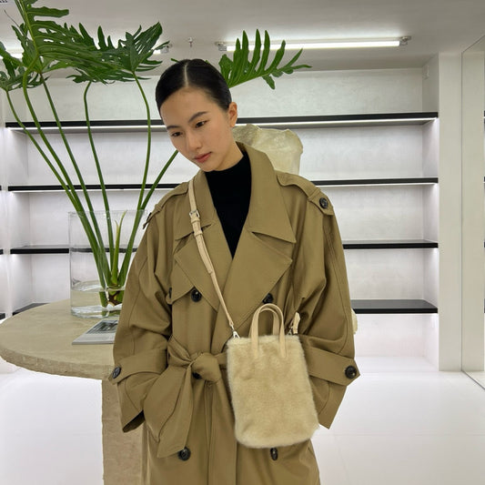 Women’s Plush Phone Bag – Faux Fur Shoulder Crossbody