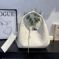 Woven Leather Shoulder & Tote Bag