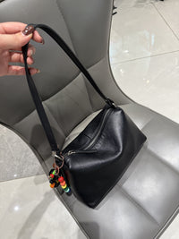 Women’s Red Textured Leather Underarm Bag – Trendy Shoulder & Handbag