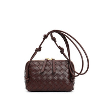 Mini Woven Leather Square Bag – Women Shoulder Crossbody Handbag