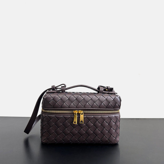 Women’s Woven Leather Handbag – Small Top-Grain Shoulder & Crossbody Bag