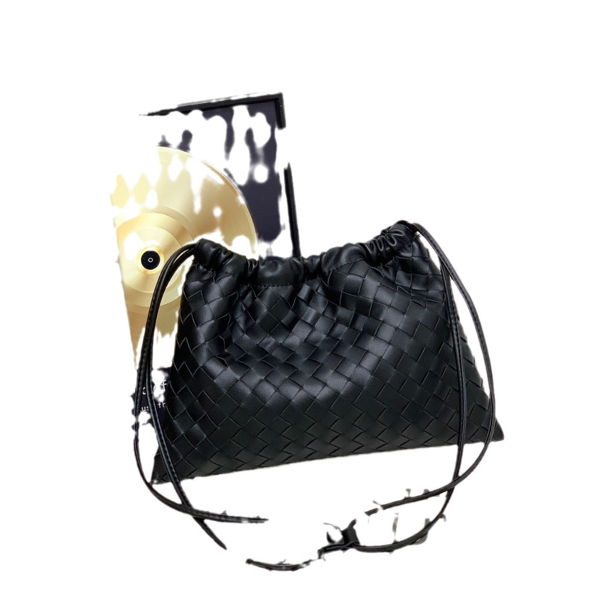 Women’s Drawstring Leather Hobo Bag – Large Capacity Shoulder Handbag