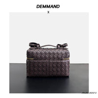 Women’s Woven Leather Handbag – Small Top-Grain Shoulder & Crossbody Bag