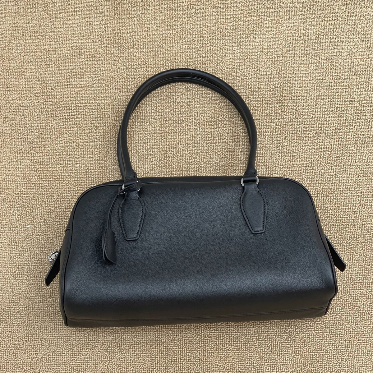 Women’s Leather Bowling Bag – Large Boston Shoulder & Crossbody Bag