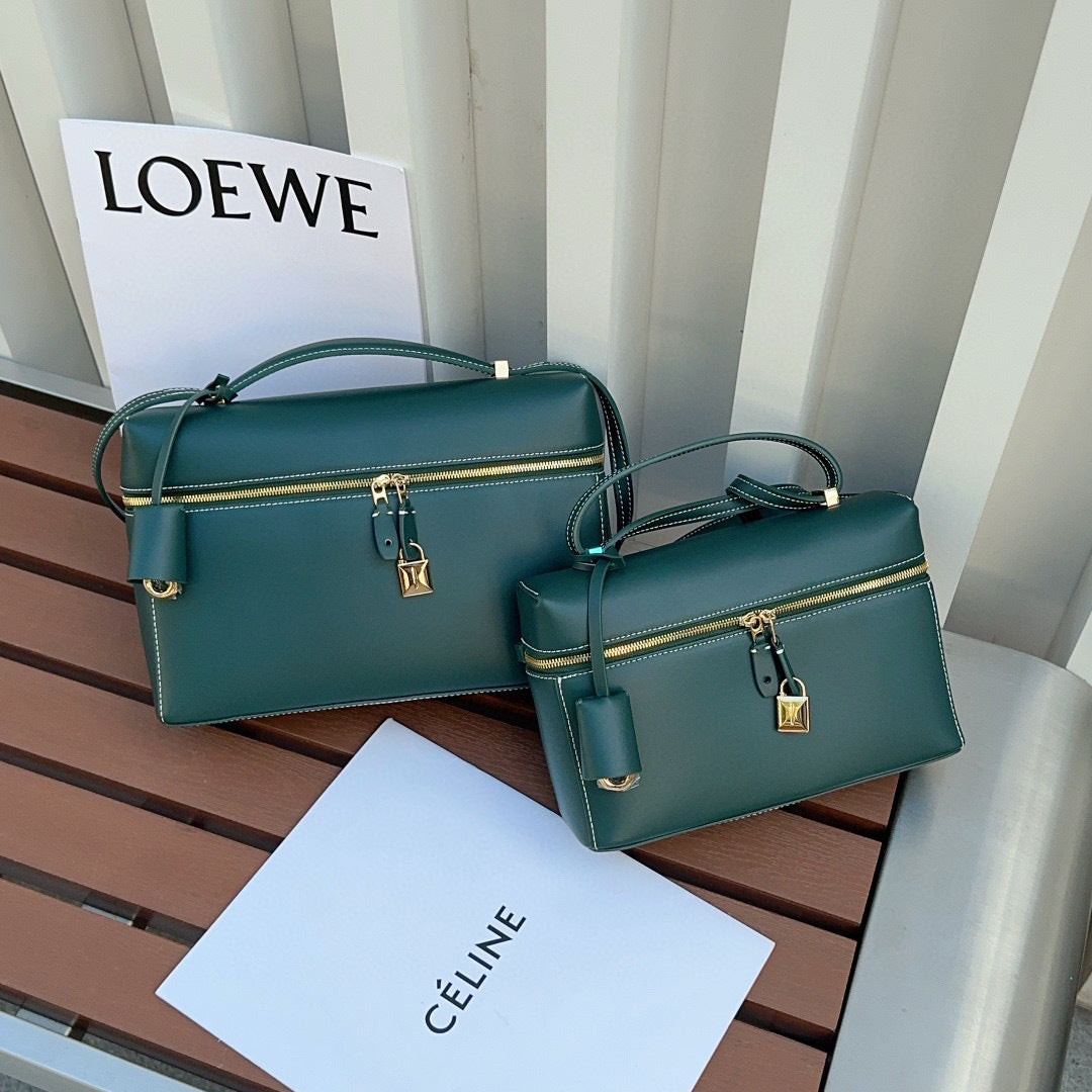 Women’s Vintage Leather Box Bag – Handbag & Crossbody