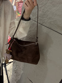 Women’s Red Textured Leather Underarm Bag – Trendy Shoulder & Handbag