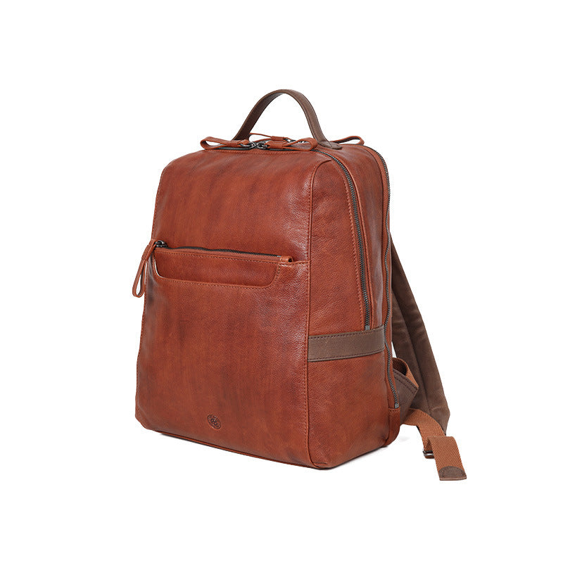 Women’s Full-Grain Dyed Leather Backpack – Genuine Leather Handbag
