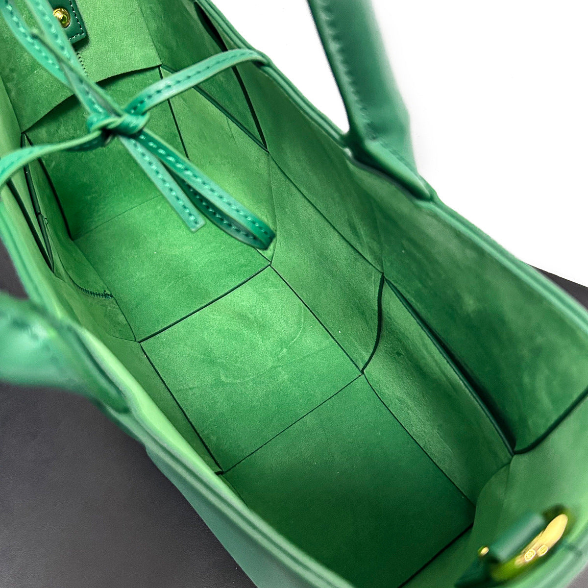 Women’s Woven Leather Tote Bag – Large Handbag Shoulder & Crossbody