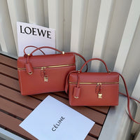 Women’s Vintage Leather Box Bag – Handbag & Crossbody