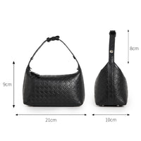 Handmade Sheepskin Shoulder Bag – Woven Elegant Handbag