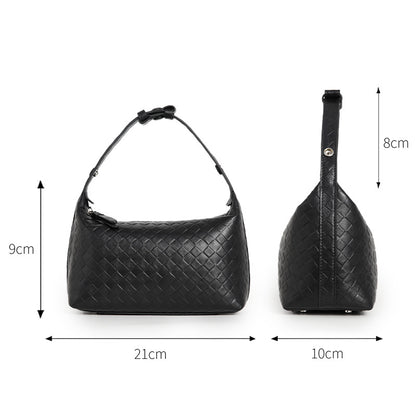 Handmade Sheepskin Shoulder Bag – Woven Elegant Handbag