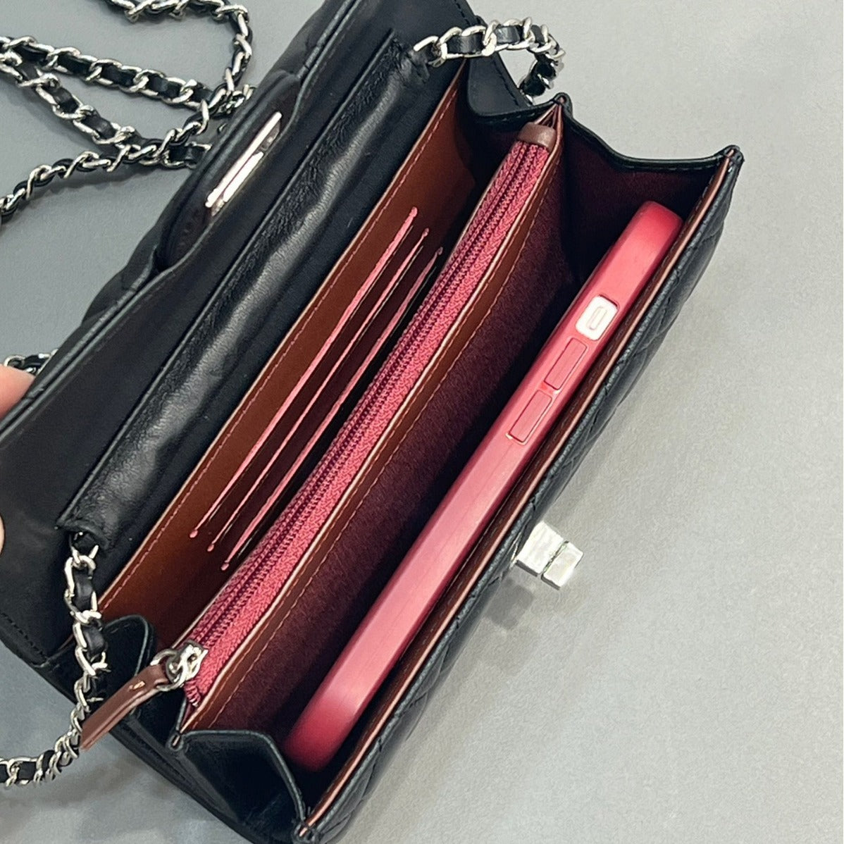 Small Leather Crossbody Bag Women Chain Phone Bag