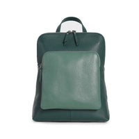 Genuine Leather Backpack – Large Capacity Crossbody & Shoulder Bag