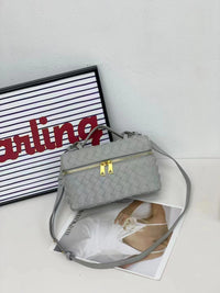 Women’s Woven Leather Handbag – Small Top-Grain Shoulder & Crossbody Bag