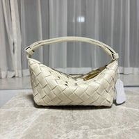 2025春季新款编织真皮手拎饭盒包小众设计简约跨境单肩斜挎女包包