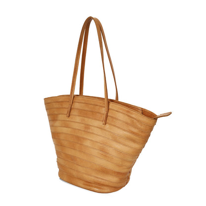 Genuine Leather Shoulder Bag – Large Capacity Tote Handbag
