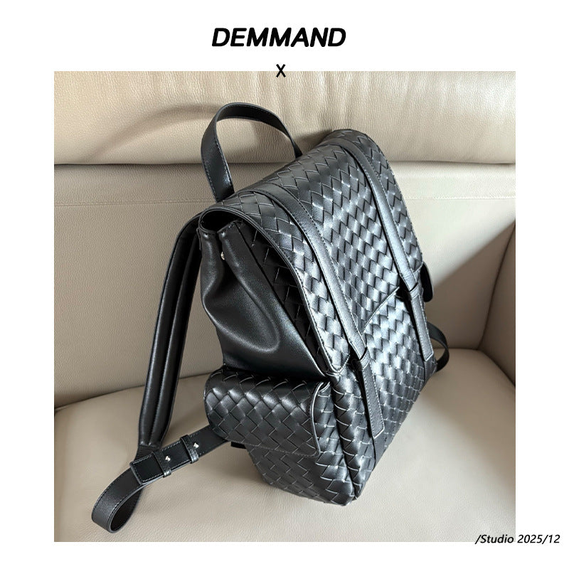 Women’s Leather Business Backpack – Large Capacity Travel Bag