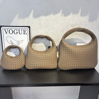 Women’s Woven Leather Round Bag – Handcrafted Handbag & Crossbody